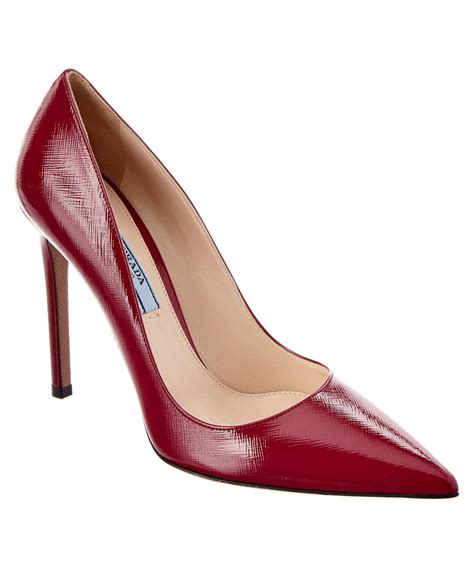 prada pointy toe pump light pink|Prada women's pumps.